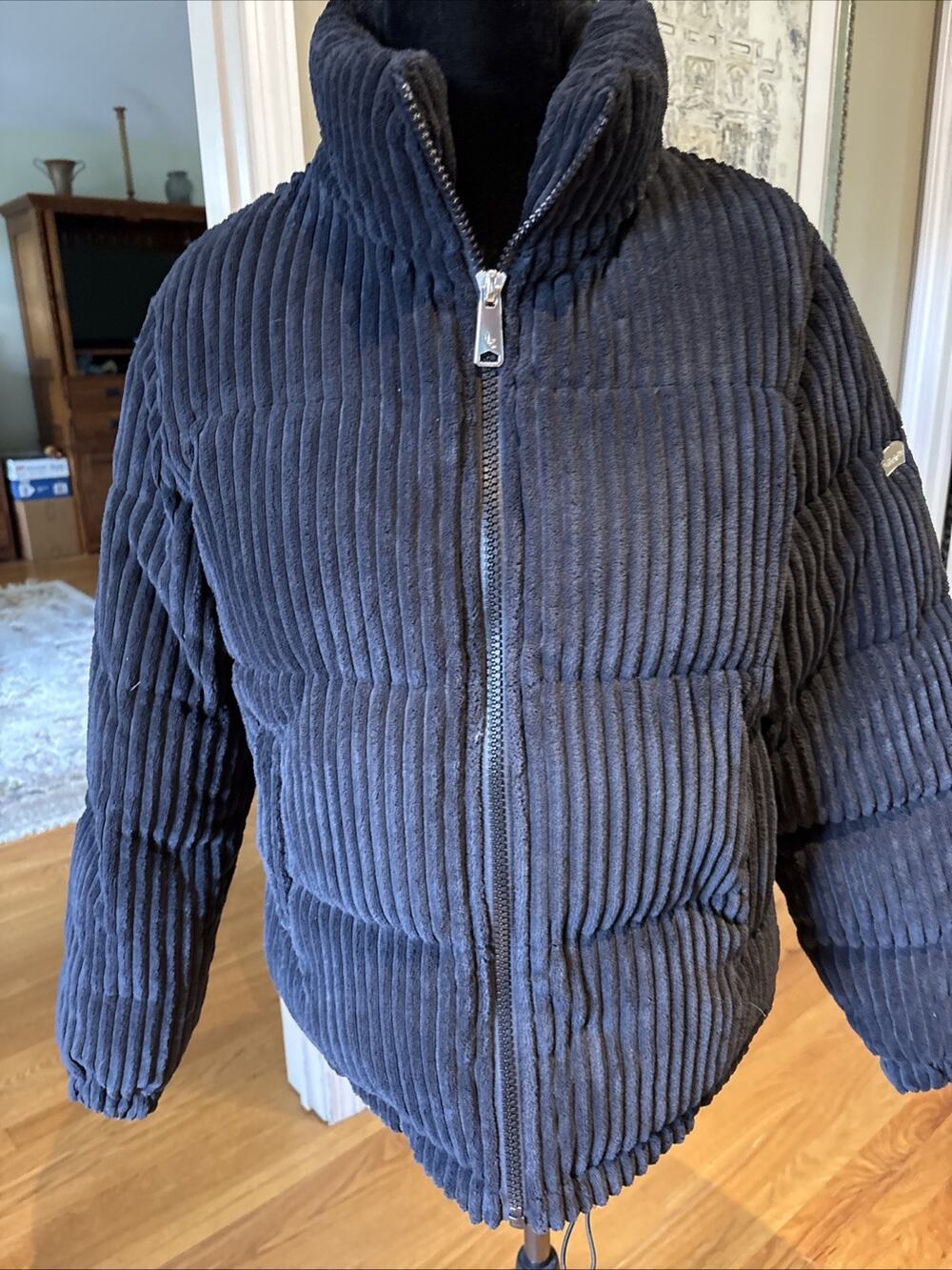 KOOLABURRA By UGG Jacket Corduroy Bomber bLACK sz M pockets zip soft